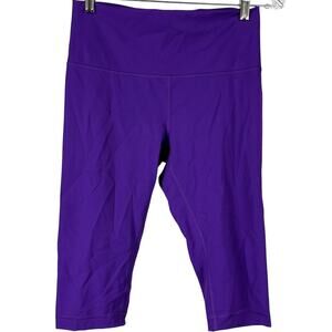 Lululemon Wunder Train High-Rise Crop 15" College Purple Women's Size 10 NEW